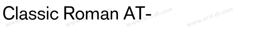 Classic Roman AT字体转换
